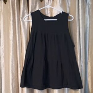 Elegant Black Sleeveless Top